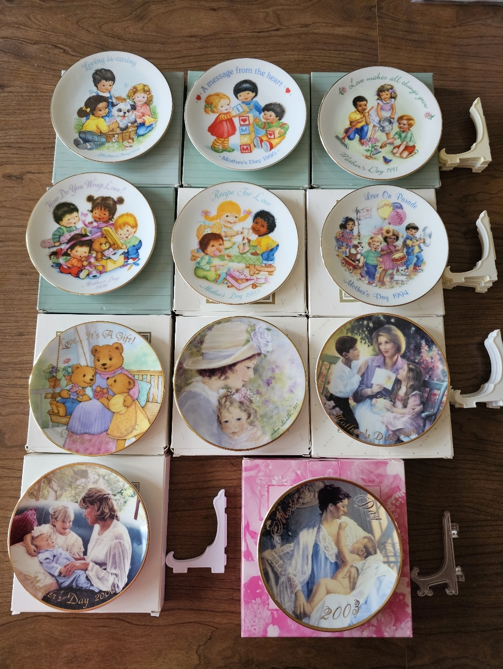 Vintage Avon Porcelain Collectible Mother's Day Plates -  11 Plates